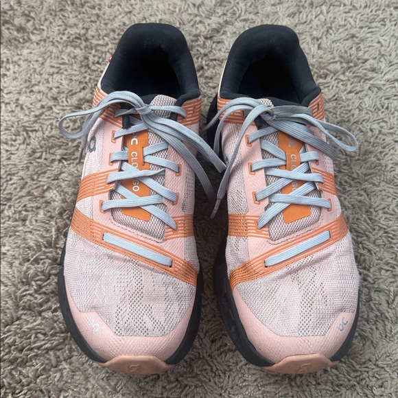On Clouds Shoes - On Cloudgo Women Rose/Magnet Colorway Swiss Running Shoes Size 7.5